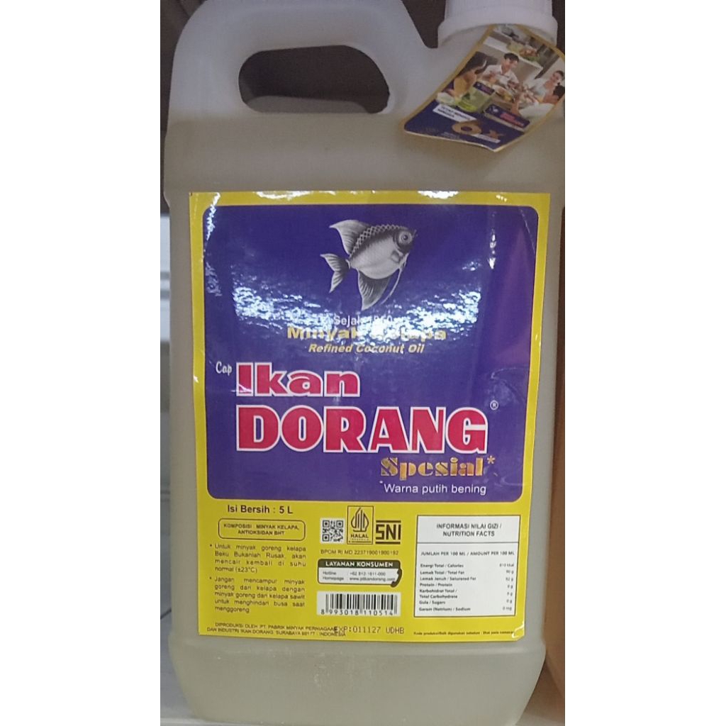 Minyak Kelapa Ikan Dorang  5 Liter