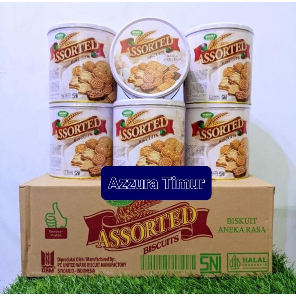 Borneo Biscuit Assorted Kaleng 6x300gr (Karton)