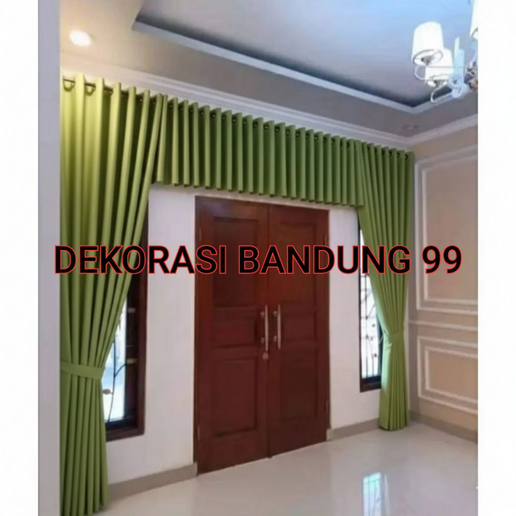 gorden 1 set poni blackout panjang 3 meter hordeng jendela pintu ruang tamu