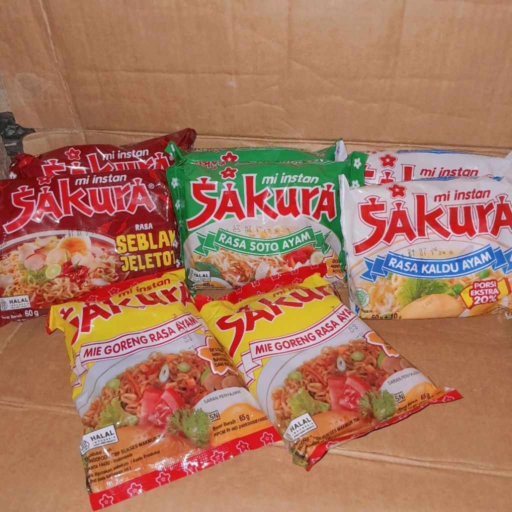 MI INSTAN SAKURA GORENG & KUAH