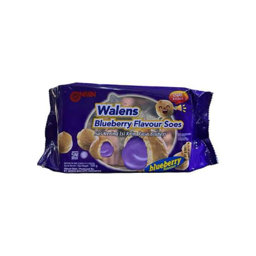 NISSIN WALENS BLUEBERRY / CHOCO SOES PACK 100GR