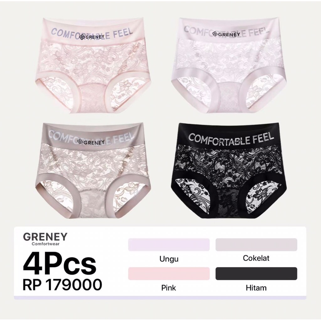 Greney - DAPAT 4 Pcs Cd Renda original greney