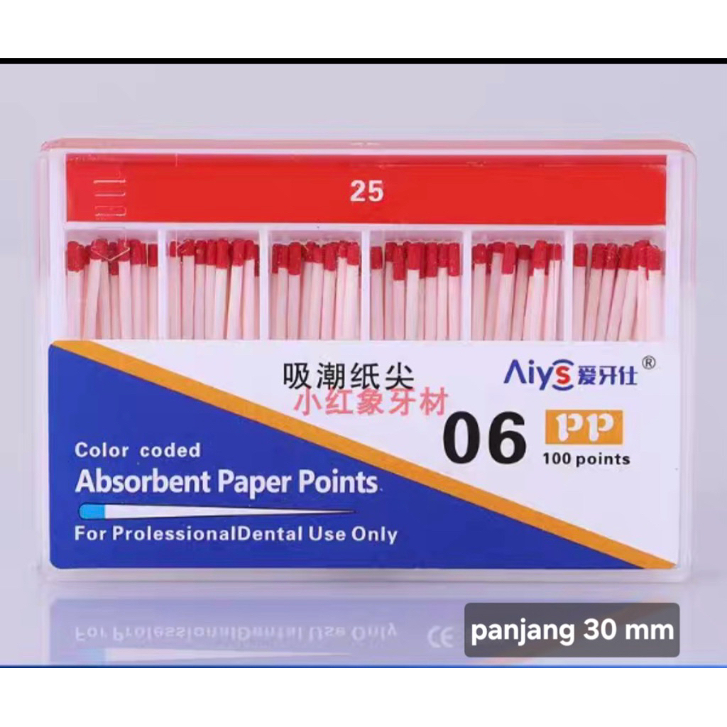 paper point dental no 25 taper 06 25.06 / 35.06 / 40.06 dental Paperpoint Absorbent
