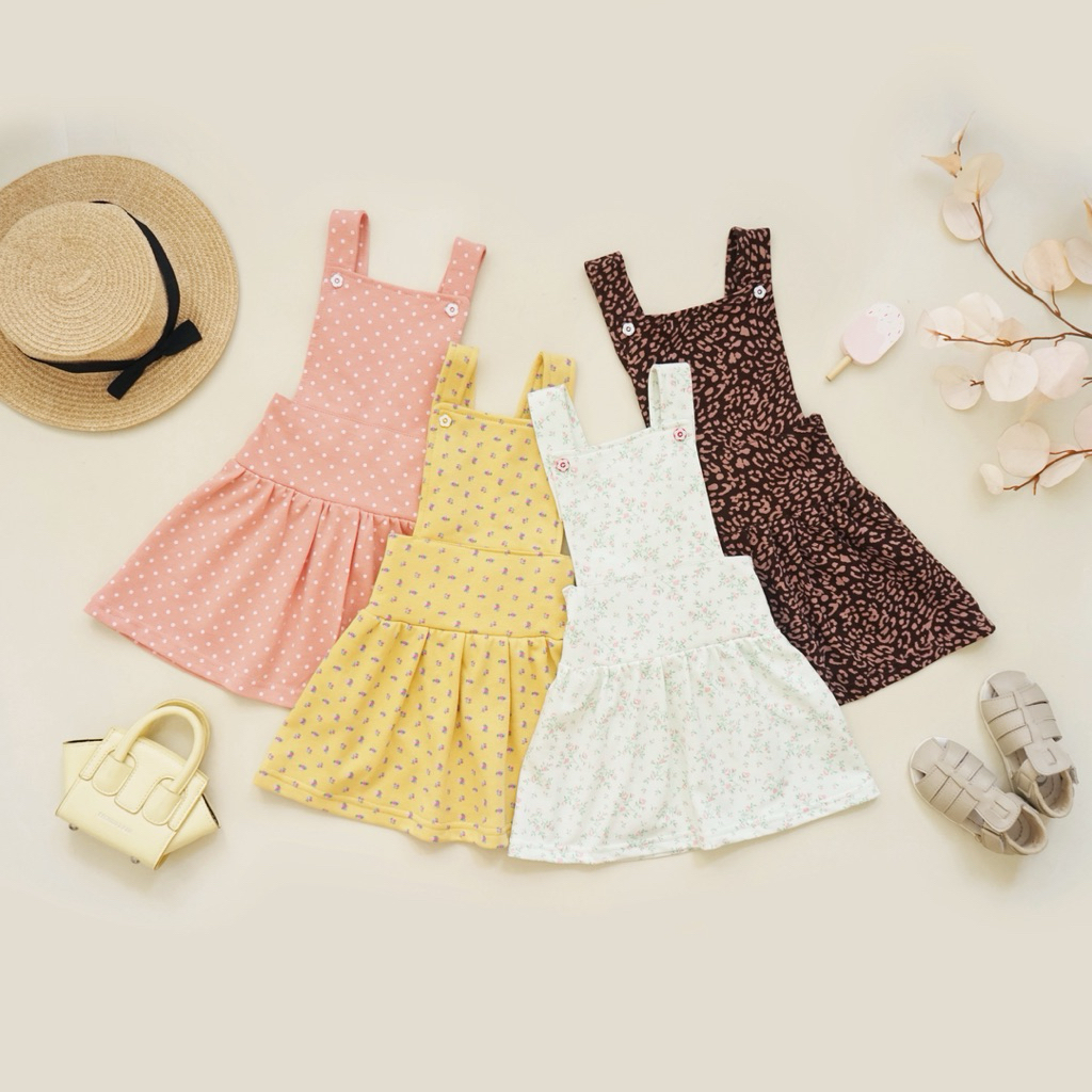 Kevan - Overall Skirt , Overall Jumpsuit Rok, Baju Kodok , Rok Anak Perempuan