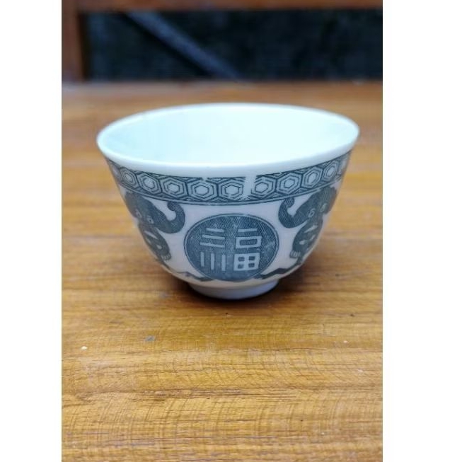 cangkir sloki keramik antik jadul vintage