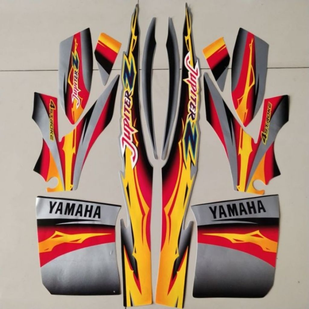 Striping stiker body motor Yamaha Jupiter Z 2004 list bodi jupiter z standart tahun 2004