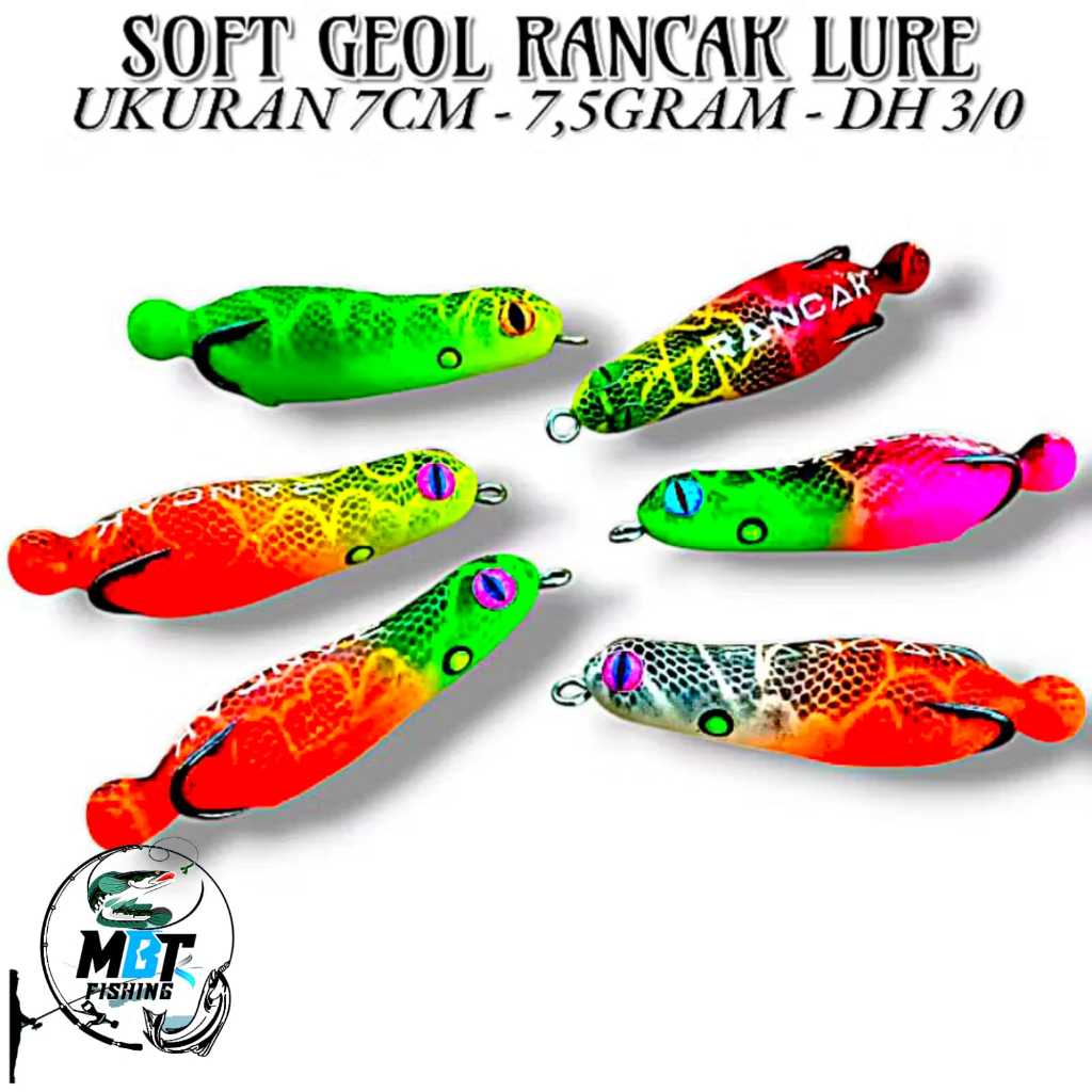 SOFT FROG GEOL RANCAK LURE UKURAN 7CM. 7,5GRAM. UMPAN CASTING GABUS DAN TOMAN