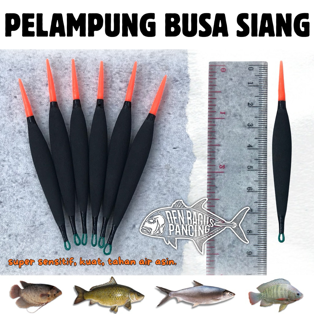 Pelampung Pancing Busa Jarum Ikan Nila Bandeng Umpan Lumut Super Sensitif Warna Hitam