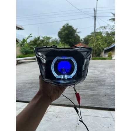REFLEKTOR LAMPU DEPAN BILED MATRIX X1 JUPITER MX KING 3 INCI SUPER TERANG