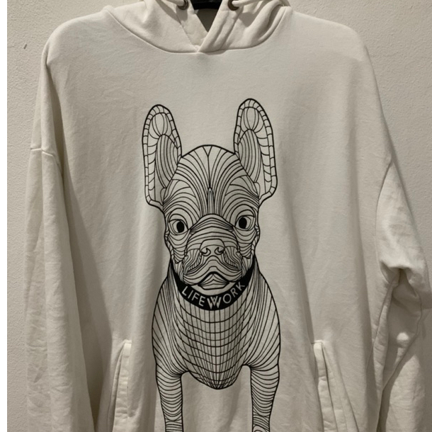 [Preloved] - LIFE WORK DOG GRAPHIC HOODIE Original M Euro