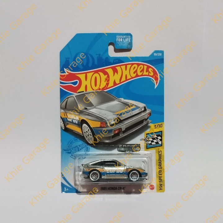 HotWheels Hot Wheels 1985 Honda Cr-X Zamac CRX Jdm HW Speed Graphics 2021