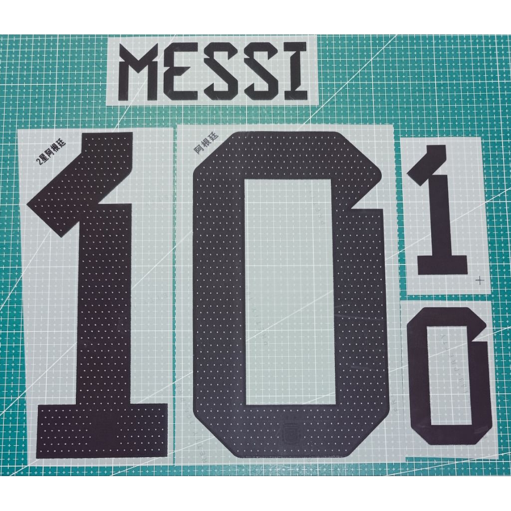 NAMESET MESSI BINTANG 2 ARGENTINA HOME 2022