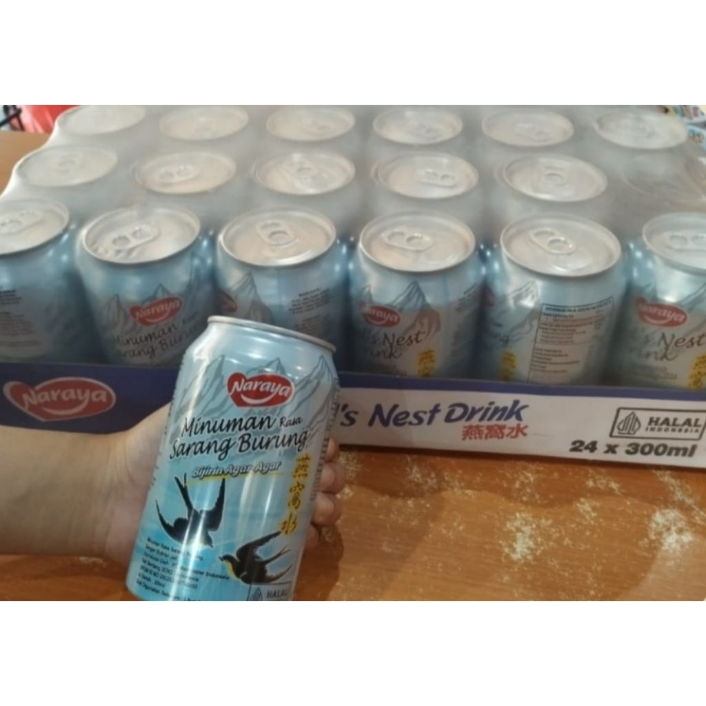 Naraya Sarang Burung Wallet Minuman Kaleng 1 Dus Isi 24