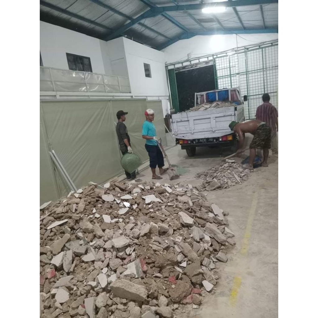 angkut puing bangunan engkel