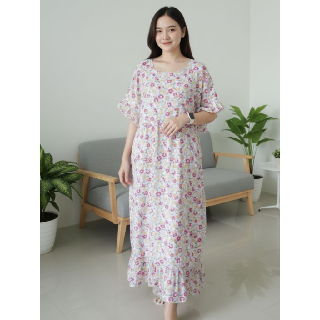 (BELLA KONVEKSI) DASTER SUPER JUMBO RAYON TWILL TEBAL TLENGAN KRIWIL BB 100 KG LD 125 CM LD 120 CM L