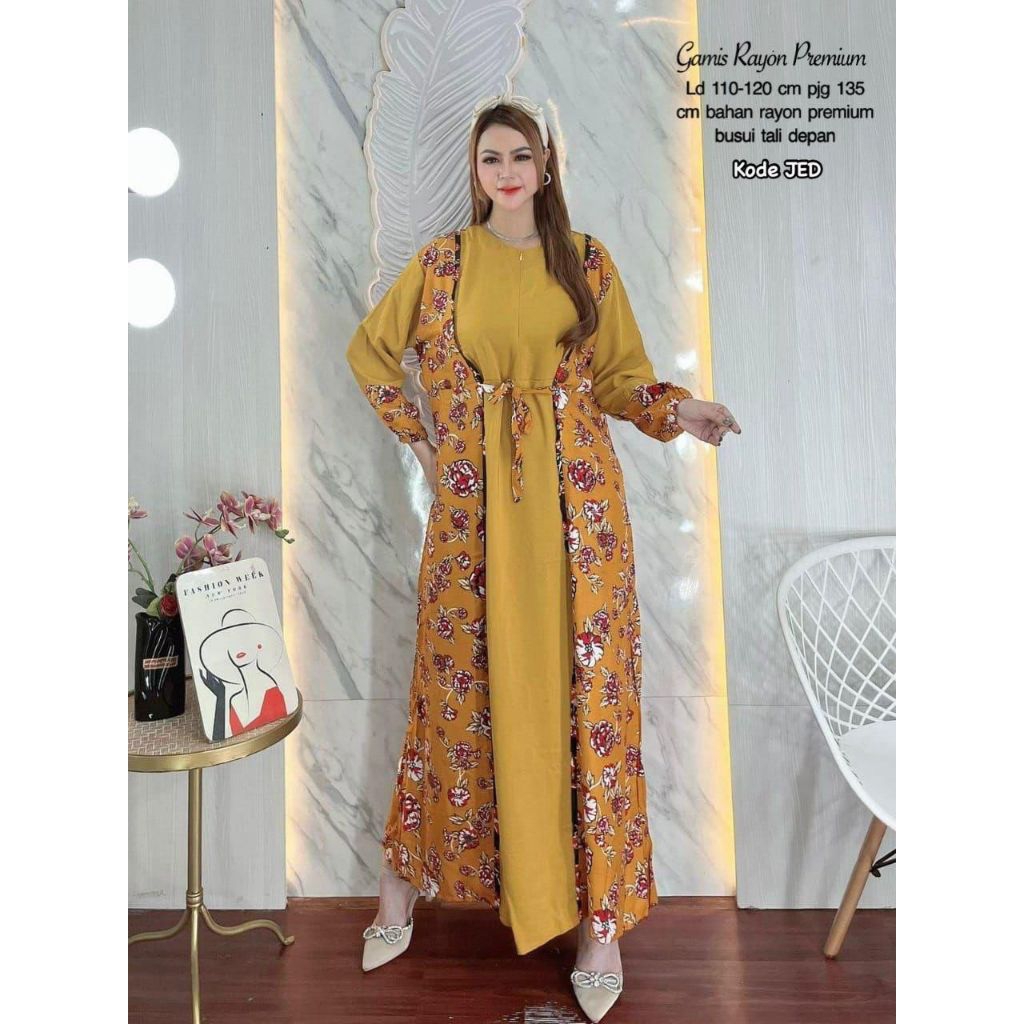 GAMIS Rayon PREMIUM. GAMIS LEBARAN 2026 GAMIS SIMPLE ELEGAN