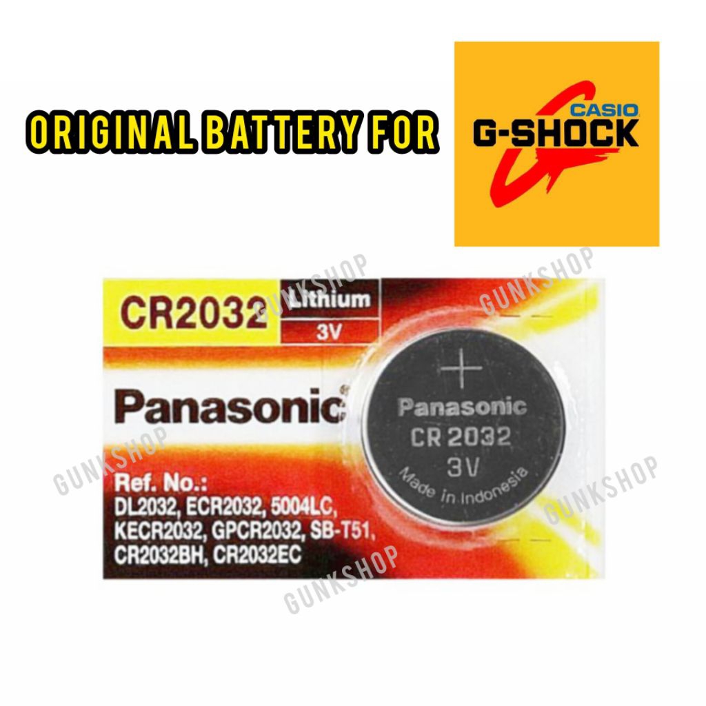 Baterai G-Shock Original Panasonic CR 2032 utk GB 5600 6900 GBX 6900 GDX 6900 GD 350