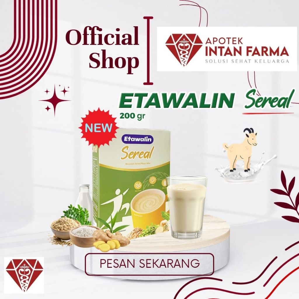 Etawalin Sereal minuman sereal rasa jahe + susu kambing etawa