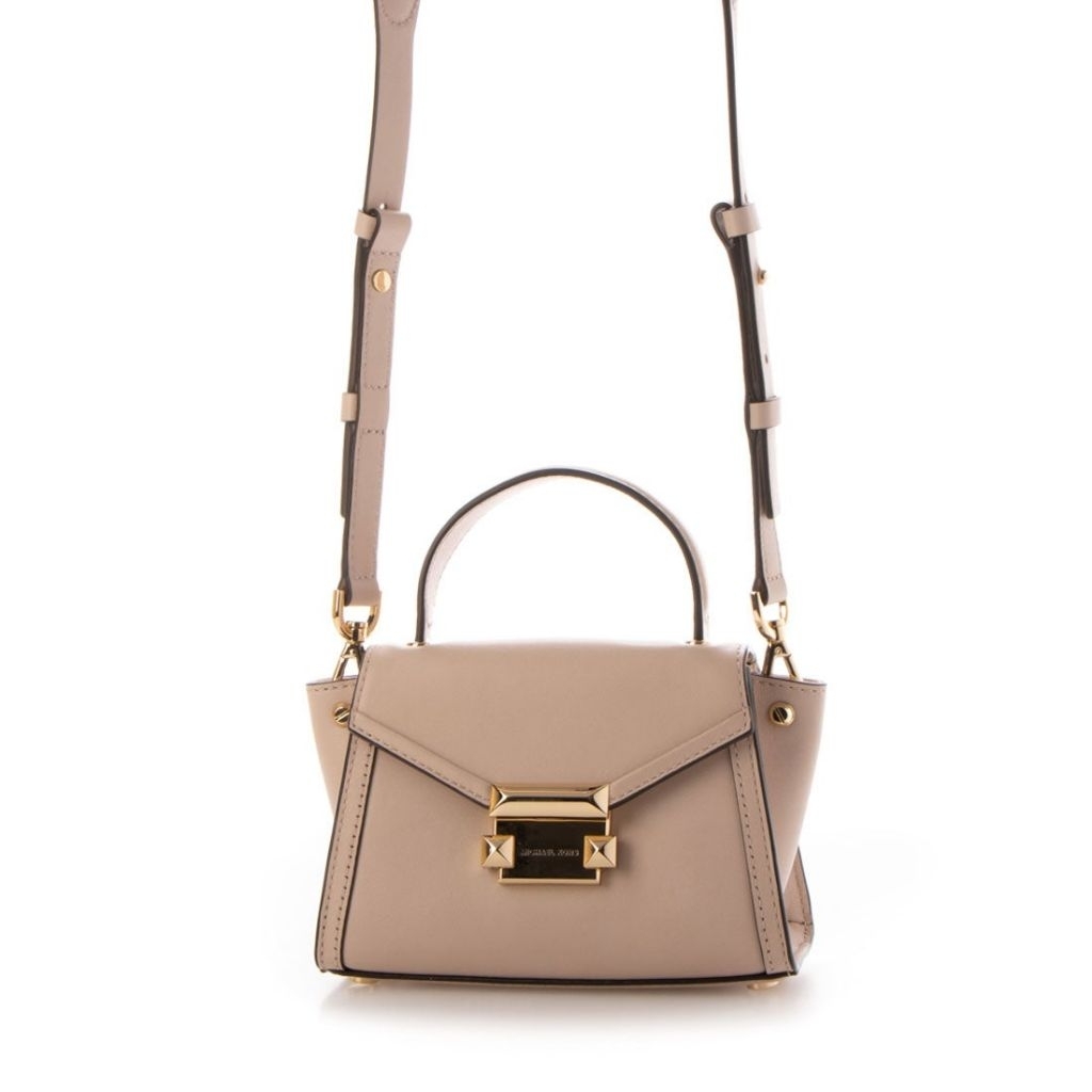 Michael Kors Whitney Mini Messenger Bag Beige