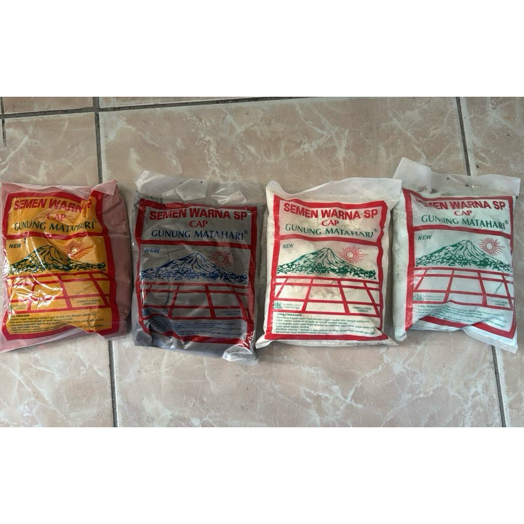 Semen Warna Nat Keramik Cap Gunung Matahari 600gram Nat Ubin/Lantai