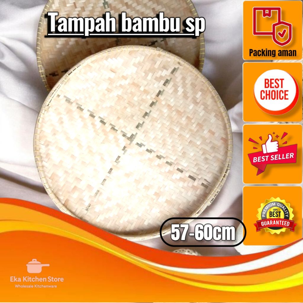 Tampah Bambu / Nyiru Bambu 57–60 cm – Tampah Anyaman Bambu Kuat