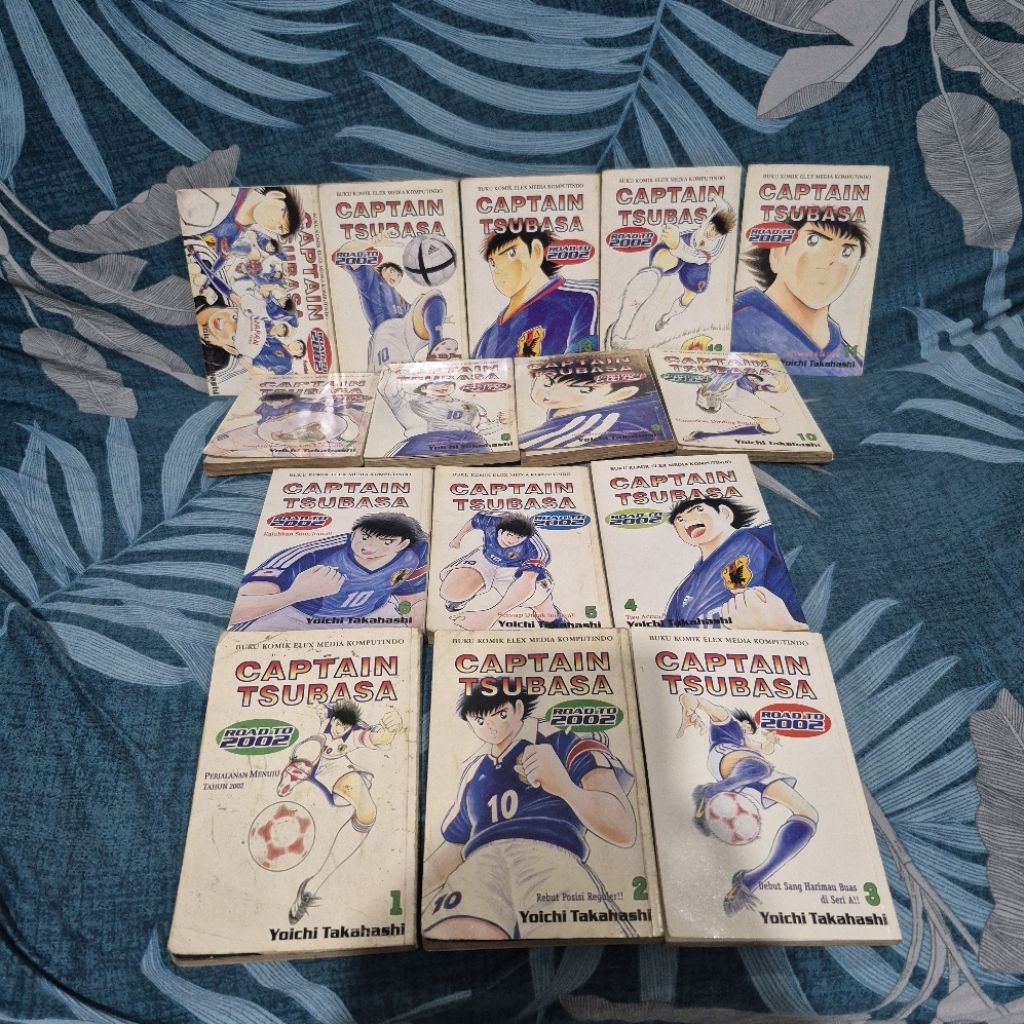 Paket Buku Komik Captain Tsubasa Road To 2002 World Vol 1-15 Tamat Set Lengkap