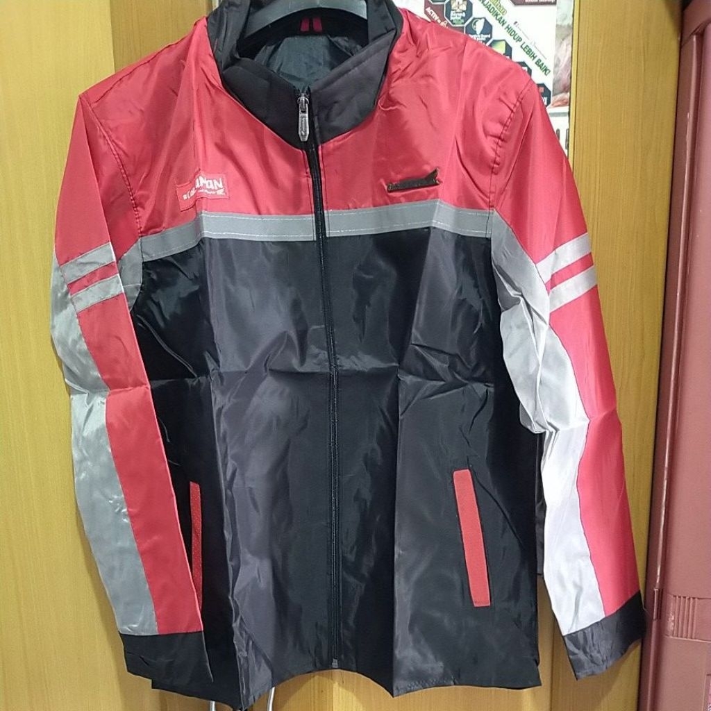 Jaket motor Honda EMBLEM ukuran All size ORI AHM