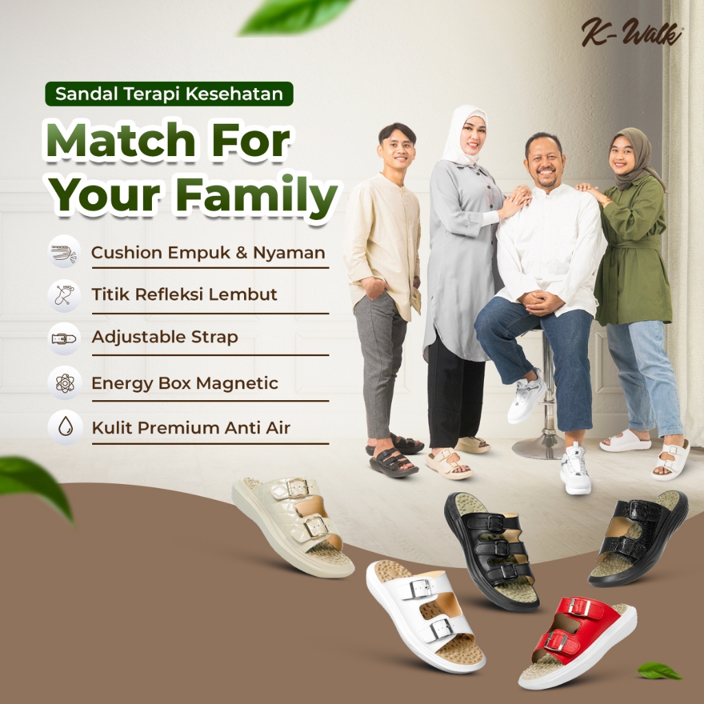 Jaco K-Walk Energy Sandal Kesehatan Sandal Terapi Refleksi