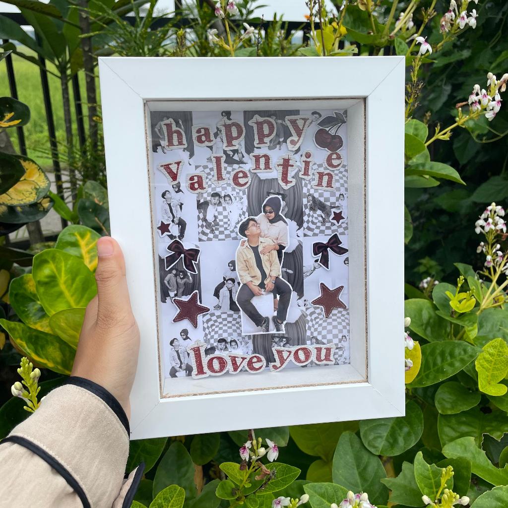 Frame 3d ukuran 20X15 kado wisuda, kado ulang tahun, kado anniversary, frame gift, wedding gift, bin