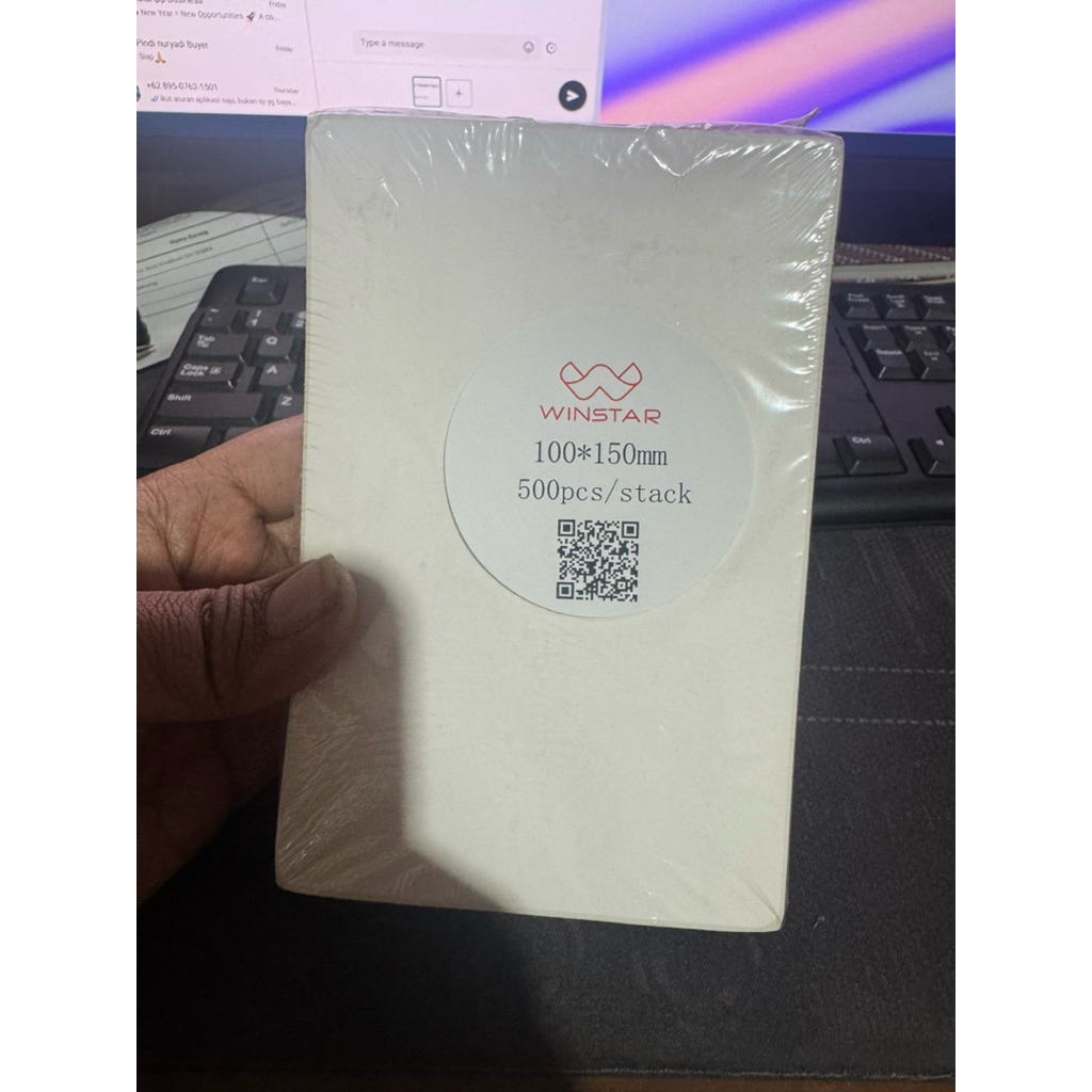 Label thermal Winstar Lipat 100x150mm