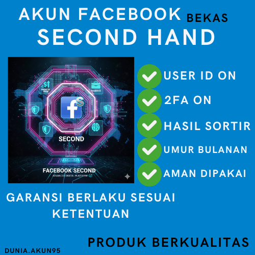 AKUN FACEBOOK SECOND/BEKASAN 2FA TERJAMIN - BERKUALITAS