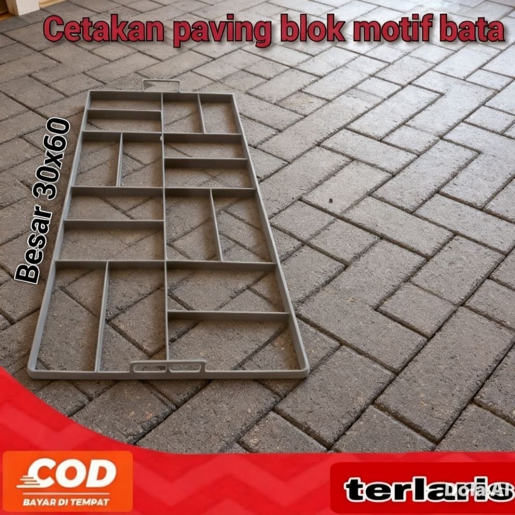 Cetak Paving Blok Motif Bata 60X30