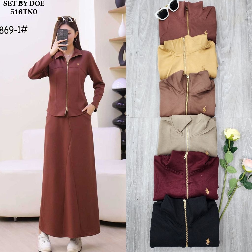 Set Rok Wanita By Doe Premium