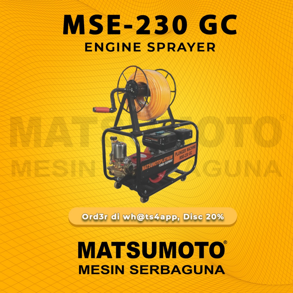 MATSUMOTO KNAPSACK MESIN STEAM ( MSE-230 GC) ( GARANSI RESMI )