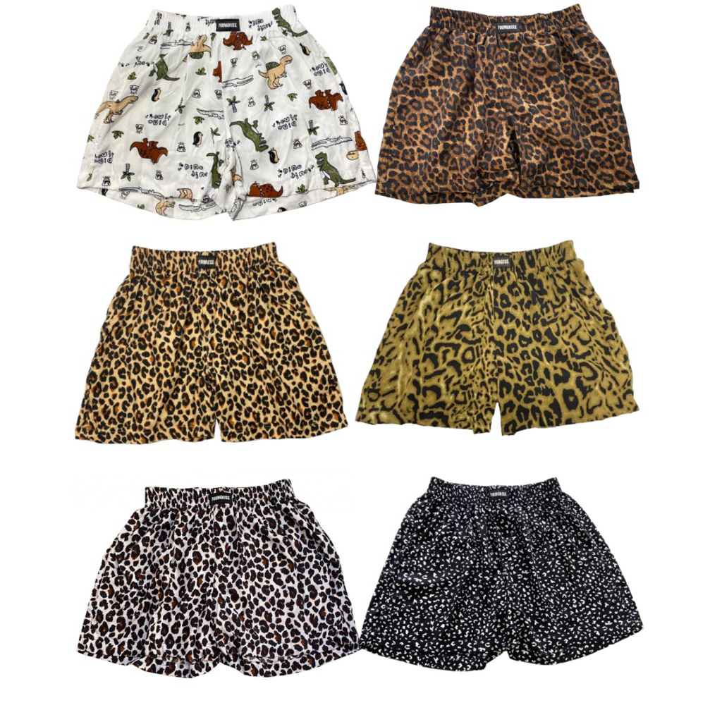 Boxer Pants Leopard Unisex Katun Rayon Youngkiss
