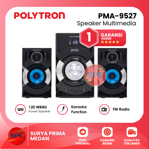 SPEAKER MULTIMEDIA POLYTRON PMA-9527 ( GARANSI RESMI MEDAN)
