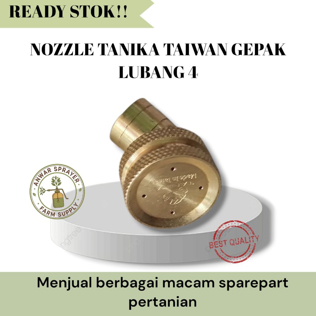 NOZZLE TANIKA TAIWAN GEPAK LUBANG 4 / NOZZLE TANIKA TAIWAN.