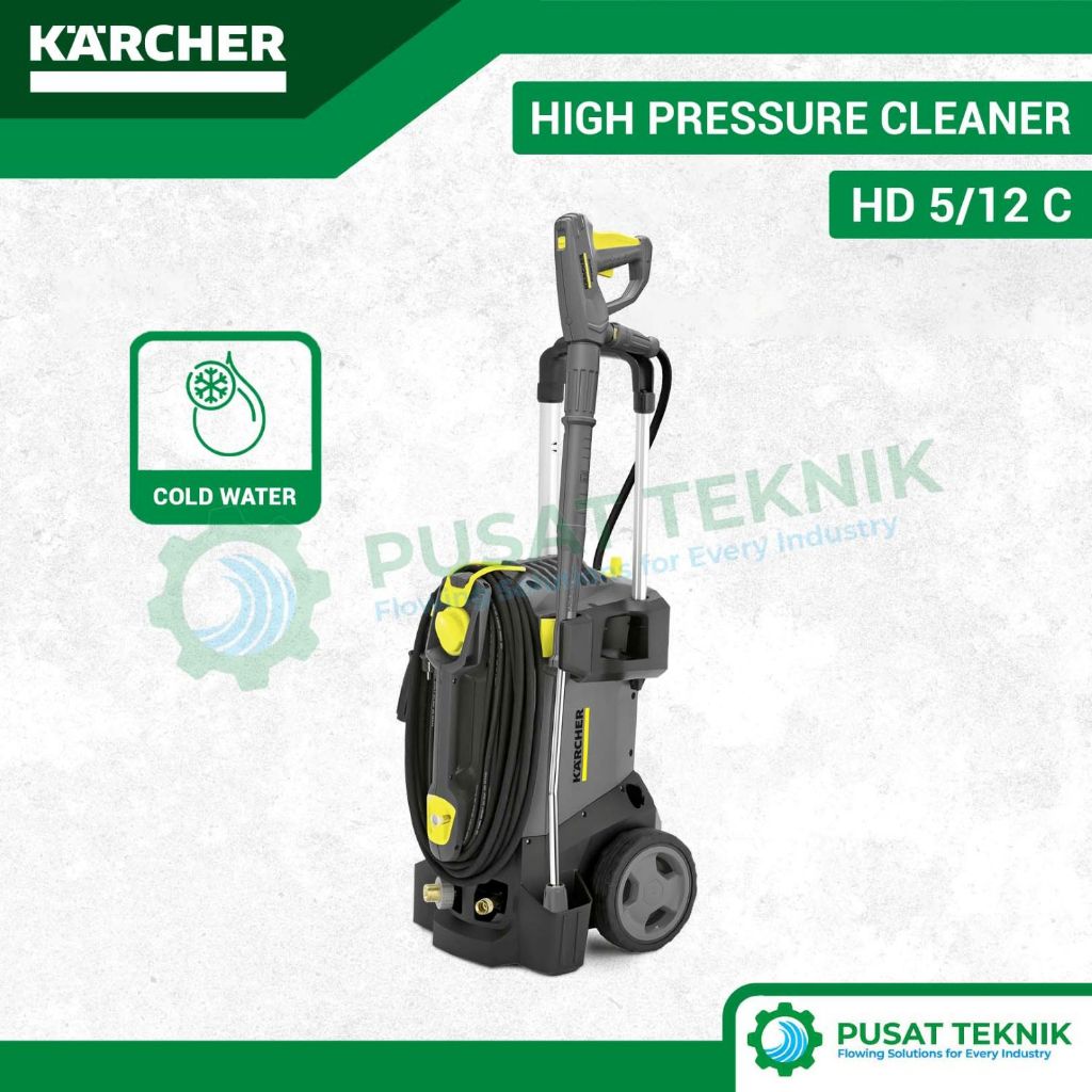 KARCHER HD 5/12 C EU High Pressure Jet Cleaner Cold Water HD5/12C Mesin Cuci Motor Mobil 175 Bar