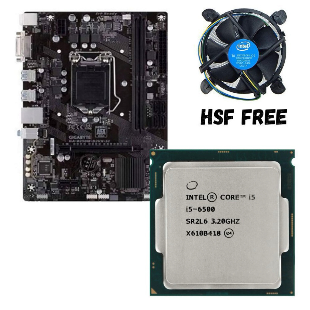 Paket I5 6500 + Mainboard + 4/8GB Ram + PSU