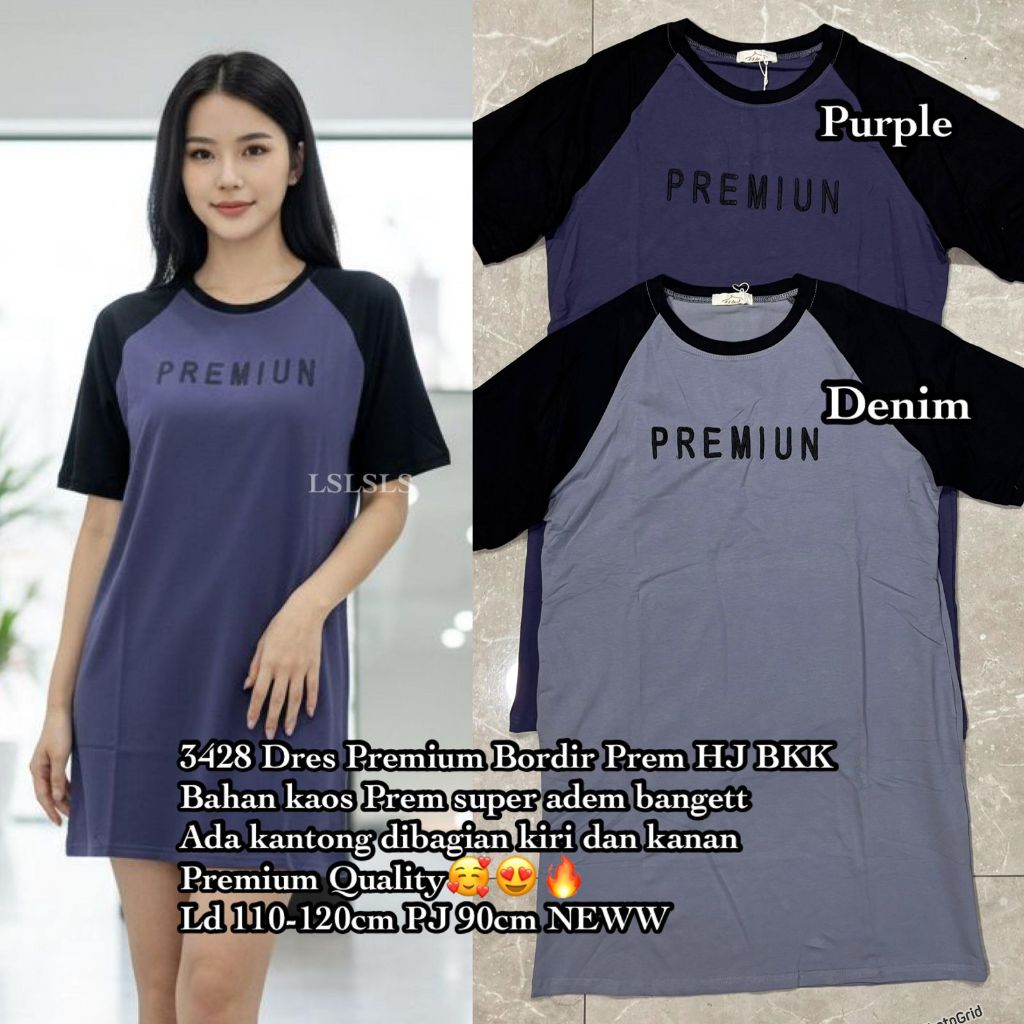 3428 DRESS HJ BKK TULISAN
