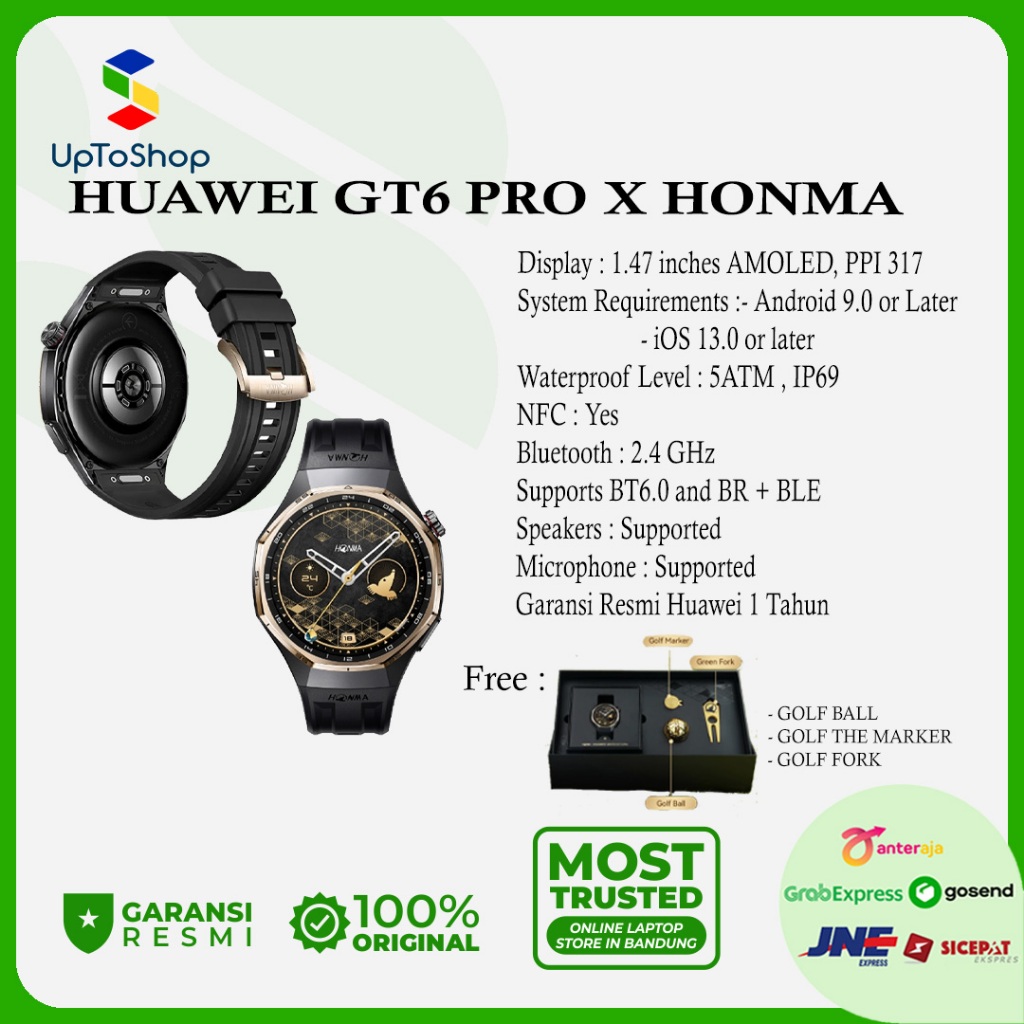 HONMA X HUAWEI GT6 PRO | HUAWEI WATCH GT6 PRO HONMA SERIES SMARTWATCH GOLF