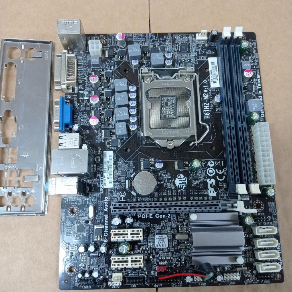 MOTHERBOARD ECS H61H2-M2 socket Lga 1155 ( BERGARANSI )