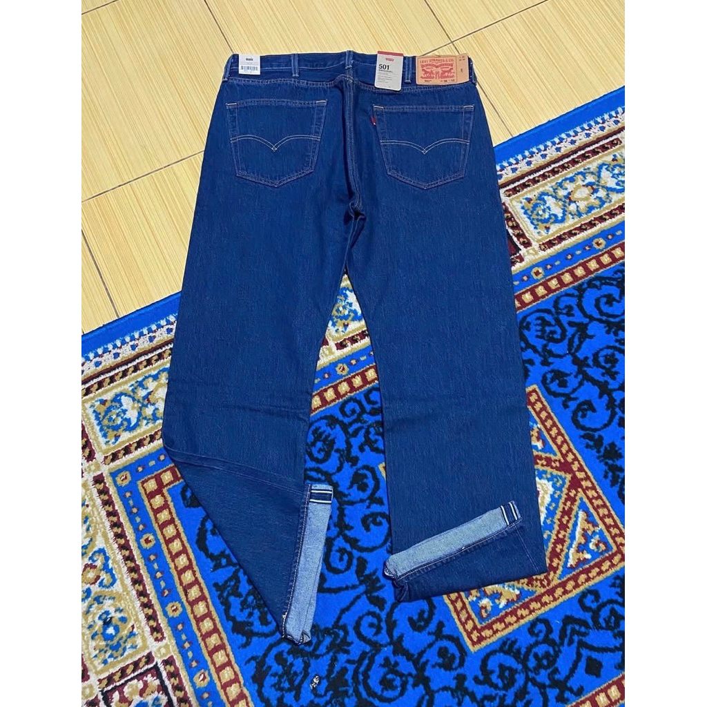 Celana Jeans Levis 501 Selvedge Blue Color - size 38