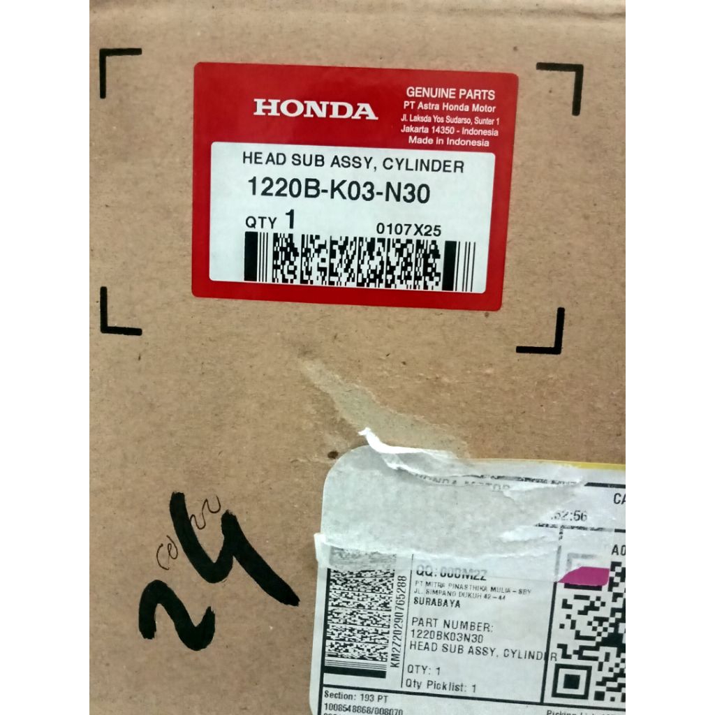 HEAD ASSY CYLINDER HEAD ASSY KEPALA CYLINDER HEAD ASSY REVO FI ORI AHM