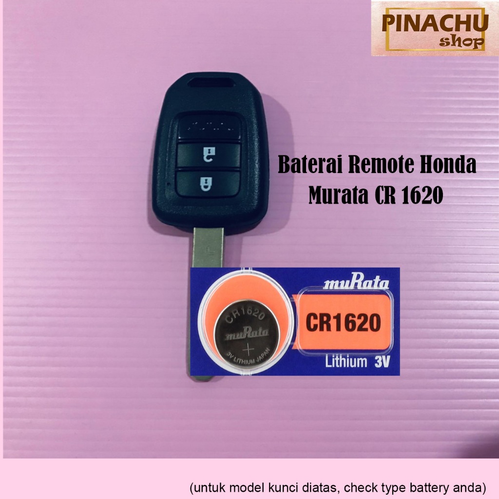 MURATA BATTERY CR-1620 UNTUK REMOTE HONDA BRV/JAZZ/BRIO MURATA CR1620 BATERAI
