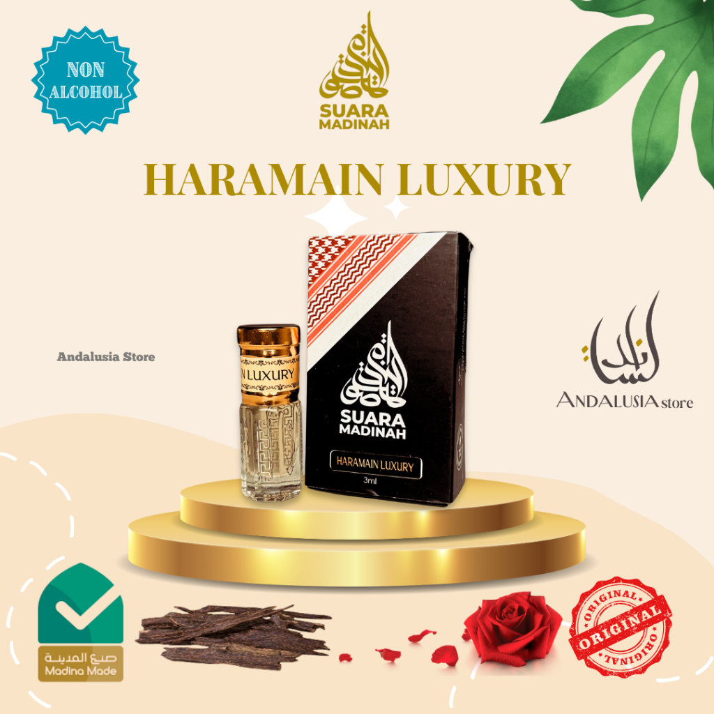 Parfum Haramain Luxury Suara Madinah, Asli Impor Dari Madinah