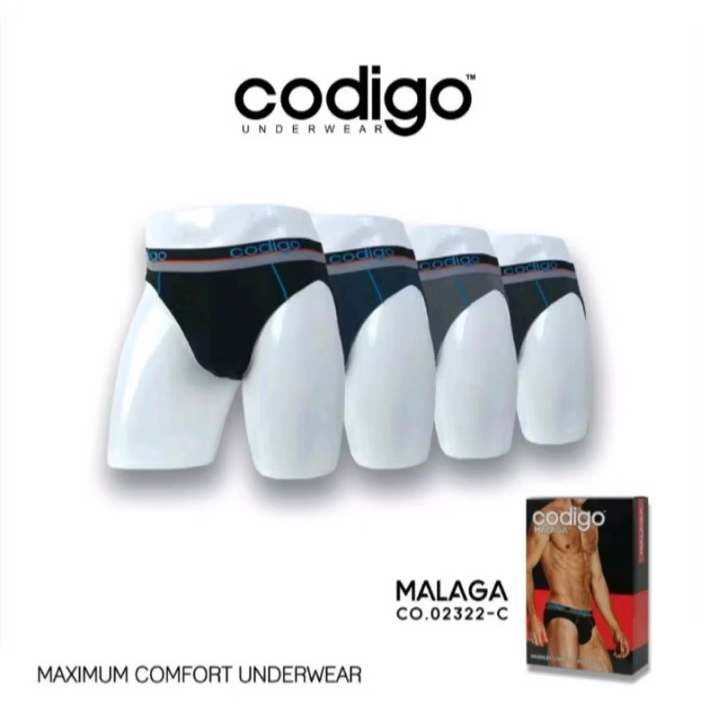 (3pcs) CODIGO || CD Cowok Celana Dalam Codigo Malaga Original
