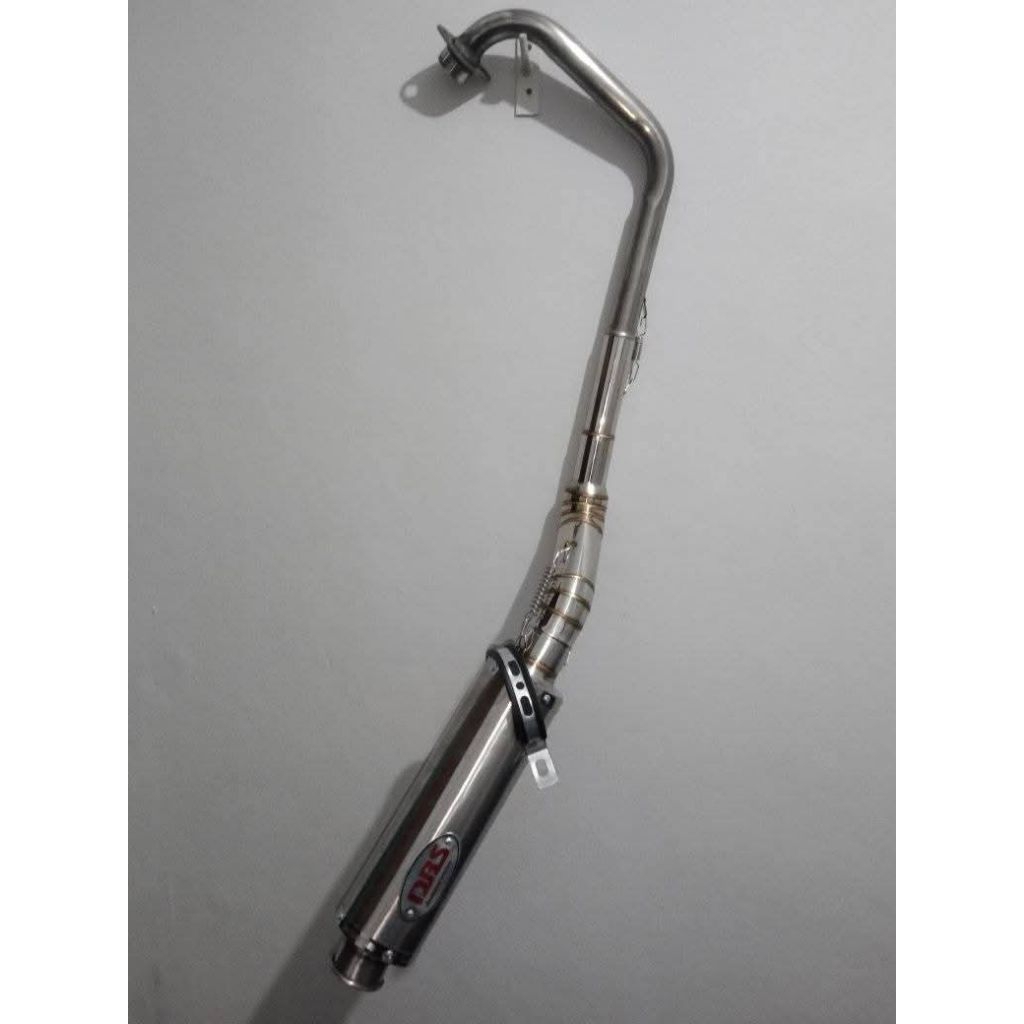 knalpot racing Satria Fu DBS costum ulang sarfull gasbul putih ngebas adem