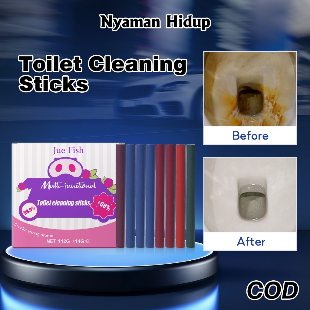 JUE FISH Toilet Cleaning Sticks 112g Gel Stick Pembersih Cleaner Stick Pembersih Toilet Multifungsi 