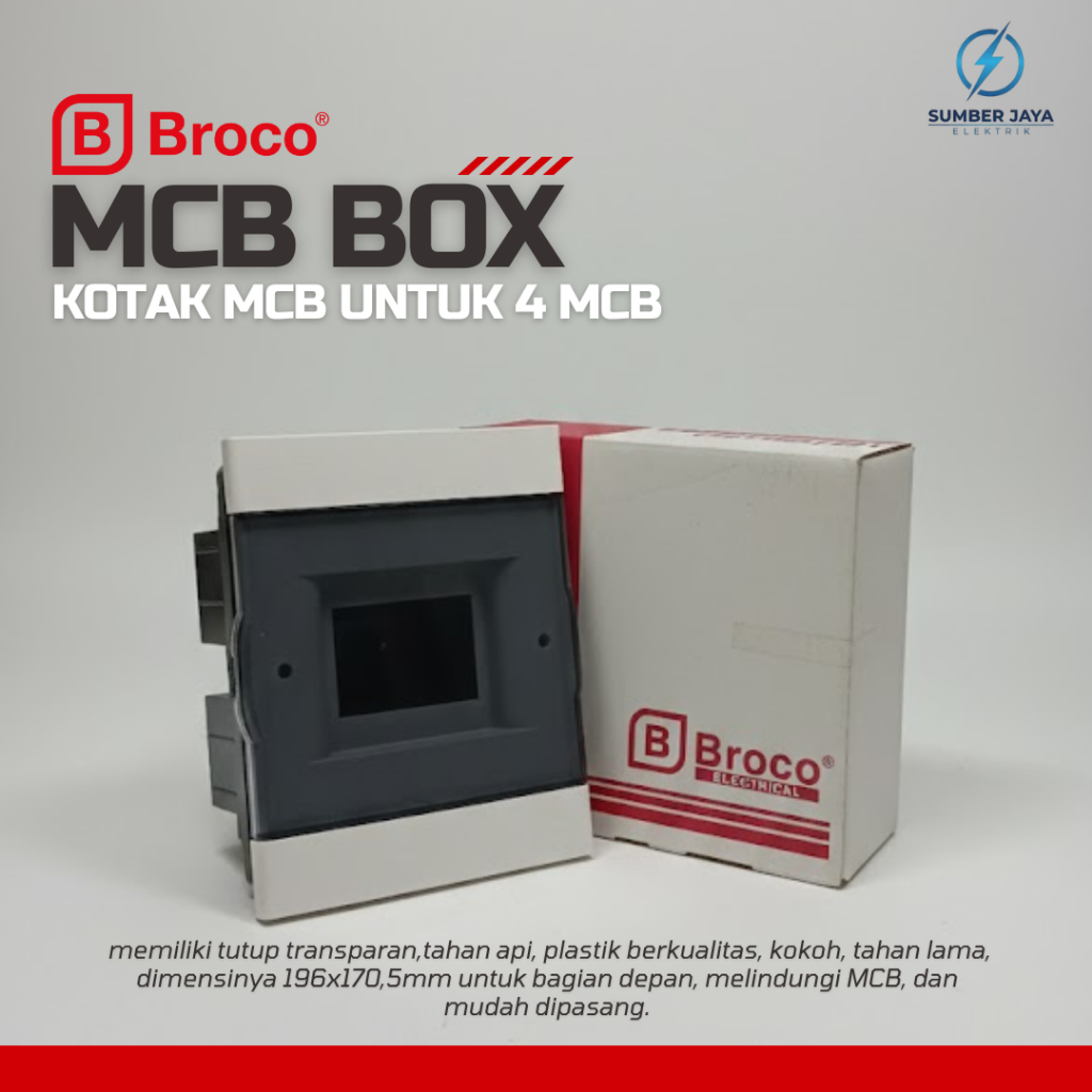 Broco Box MCB 4 Group Outbow - Kotak Sekring Isi 4 Modul SNI